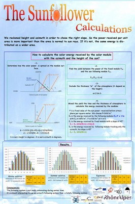 The SunfOllower poster - the calculations The SunfOllower poster - the calculations