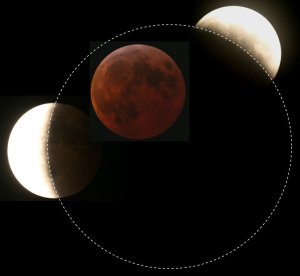 Photo-Montage de l’éclipse du 3-4 mars