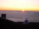 Coucher de Soleil sur l'observatoire
