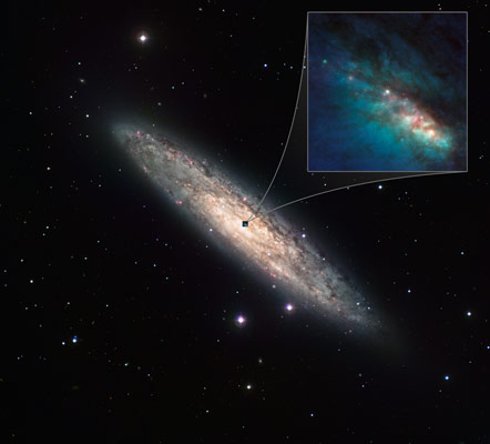 La galaxie NGC 253 vu par le VLT