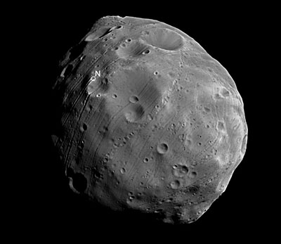 Phobos vu par Mars Express