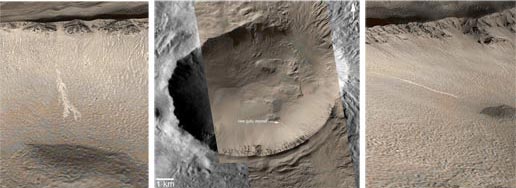 Image prise par Mars Global Surveyor