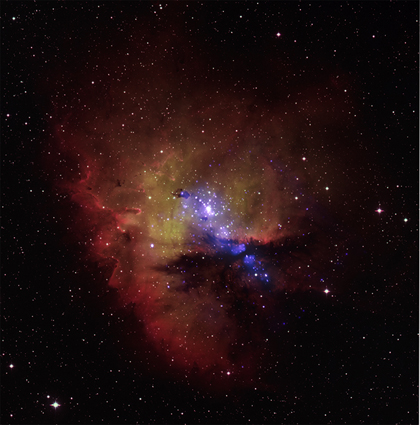NGC 281 vu par CHANDRA