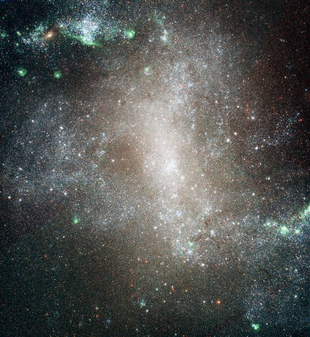 NGC 1313 vu par Hubble