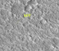 Mars Pathfinder vu par MRO