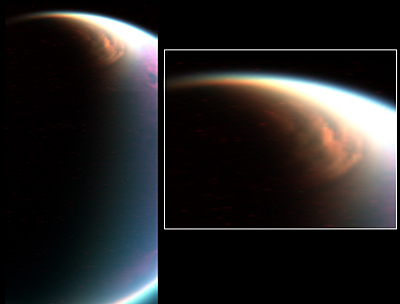 Nuage au pôle nord de Titan