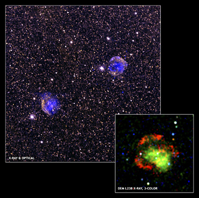 Les restes de deux supernovae dans le grand nuage de Magellan