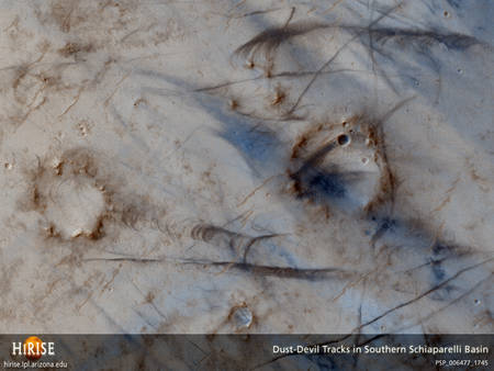 Le surface de Mars vu par HiRise