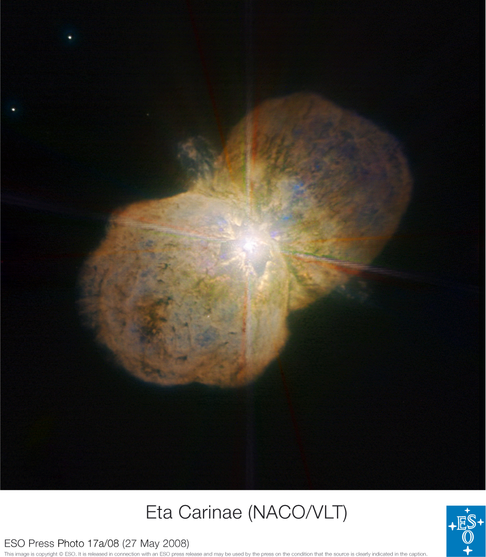 Eta Carinae vu par le VLT
