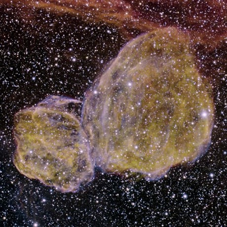 Le vestige de supernovae DEM L316 vu par GMOS